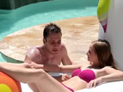 Petite Czech Teenager Fucked By The Pool Until She Cums Hard